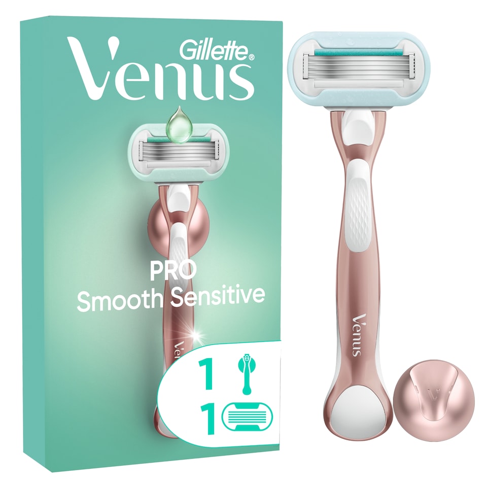 Gillette Venus Deluxe Smooth Sensitive Rose gold Platinum Razor