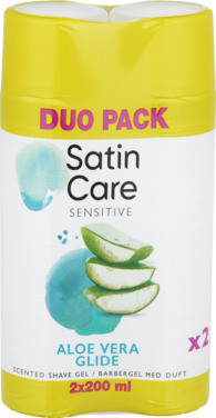 Barbergel Satin Care Aloe Vera 2x200 Ml.twinpack Gillette
