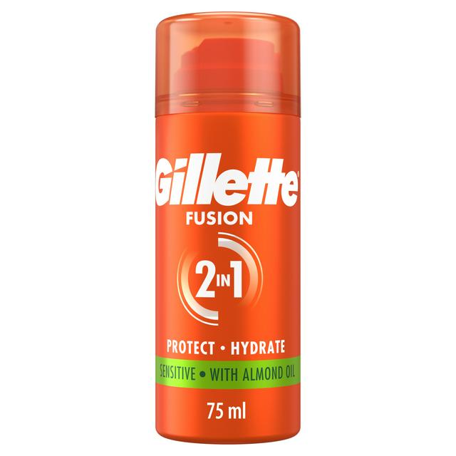Gillette Fusion Travel Shaving Gel, Sensitive 75ml