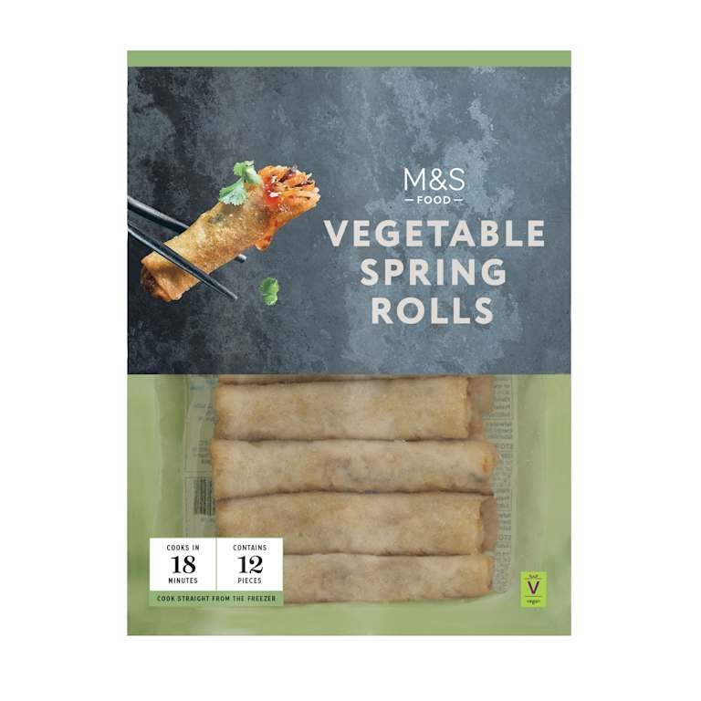 M&S Hand Rolled Vegetable Spring Rolls