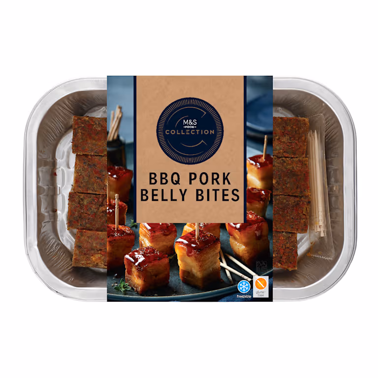 M&S 16 BBQ Pork Belly Squares
