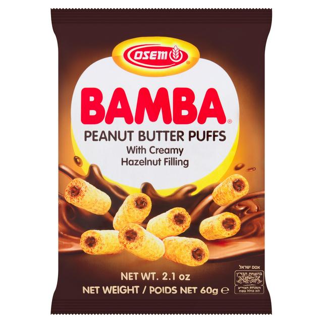 Osem Bamba Peanut Puffs with Creamy Hazelnut Filling 60g