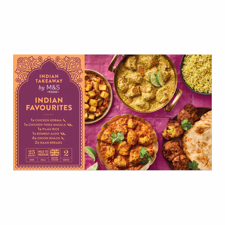 M&S Indian Favourites Menu to Share