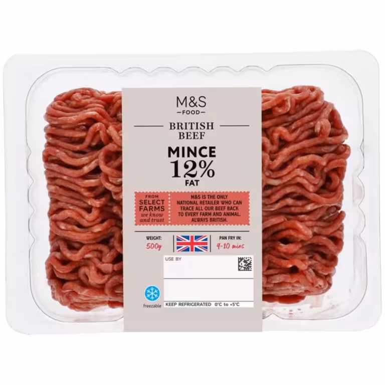M&S British Beef Mince 12% Fat