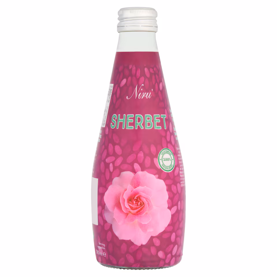 Niru Rose Sherbet Flavoured Drink 290Ml