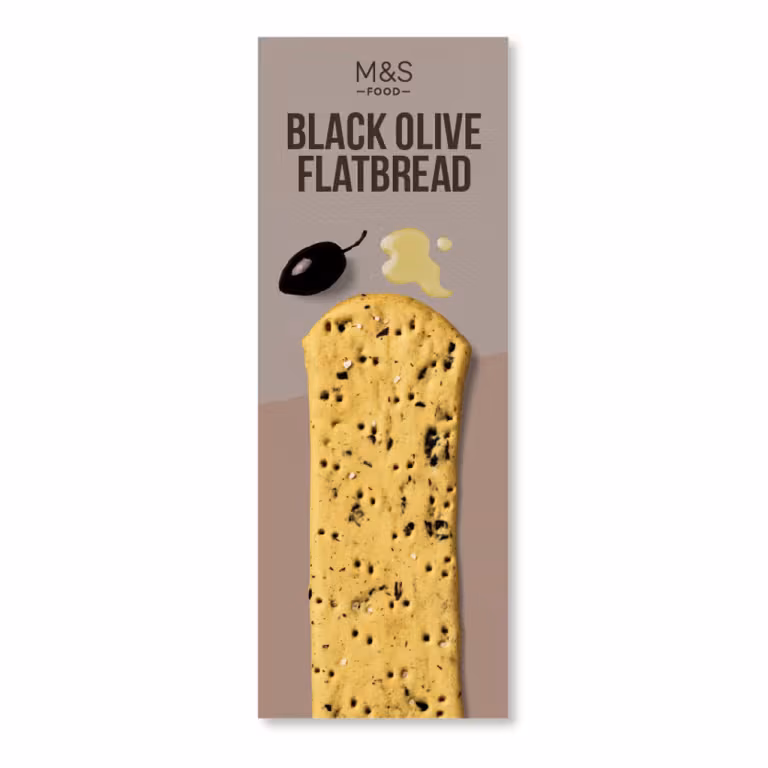 M&S Black Olive Flatbread