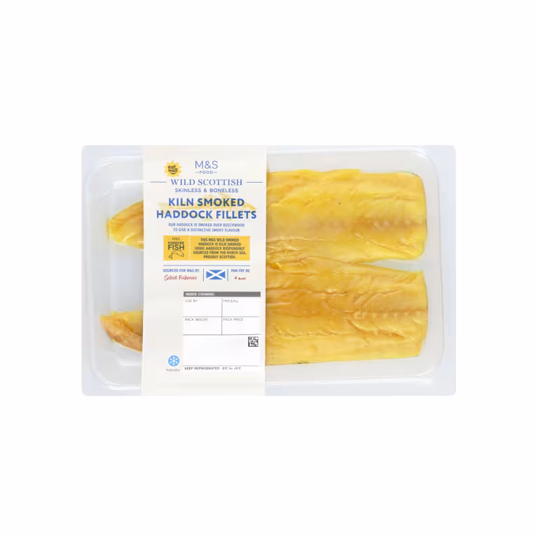M&S Wild Scottish Kiln Smoked Haddock Fillets