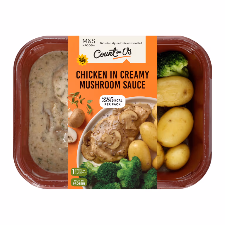 M&S Chicken in Creamy Mushroom Sauce