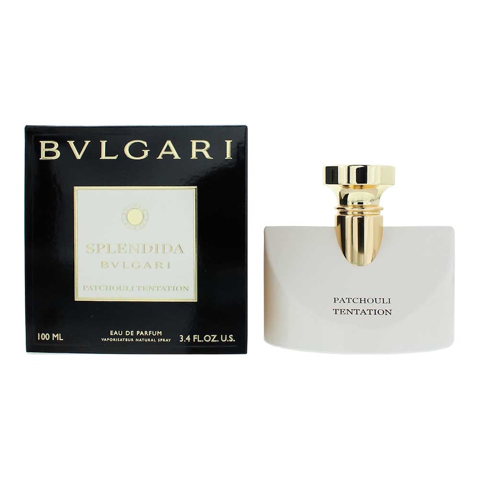 Bulgari Splendida Patchouli Tentation Eau de Parfum 100ml Spray For Her | Black | White | 100ml