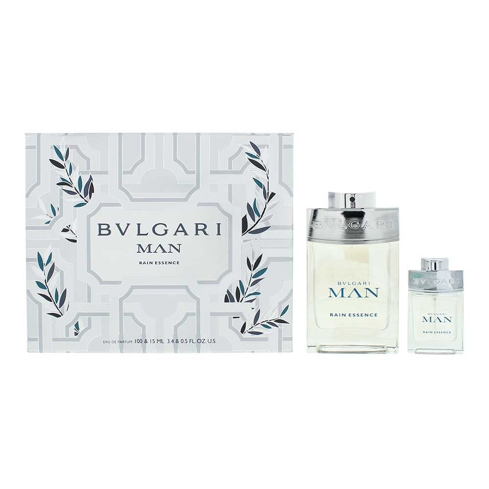 Bulgari Man Rain Essence Gift Set EDP 100ml Spray - EDP 15ml