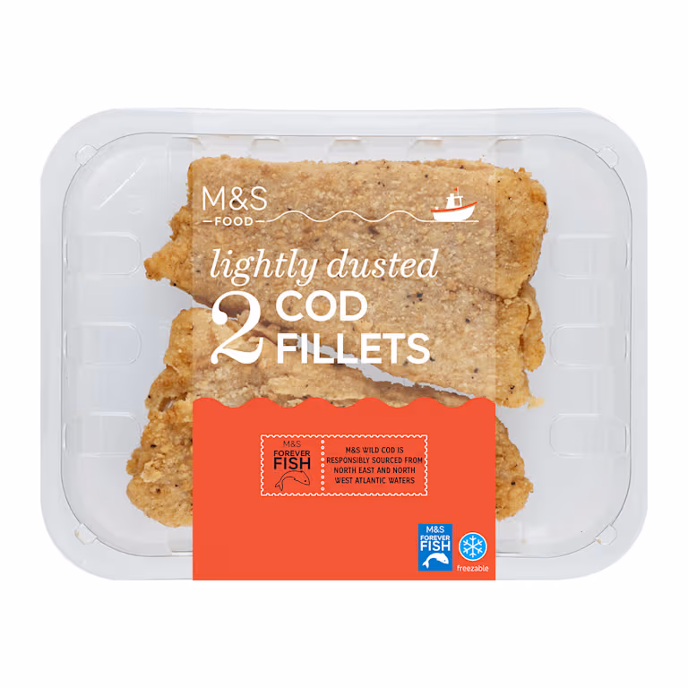 M&S Lightly Dusted Cod Fillets