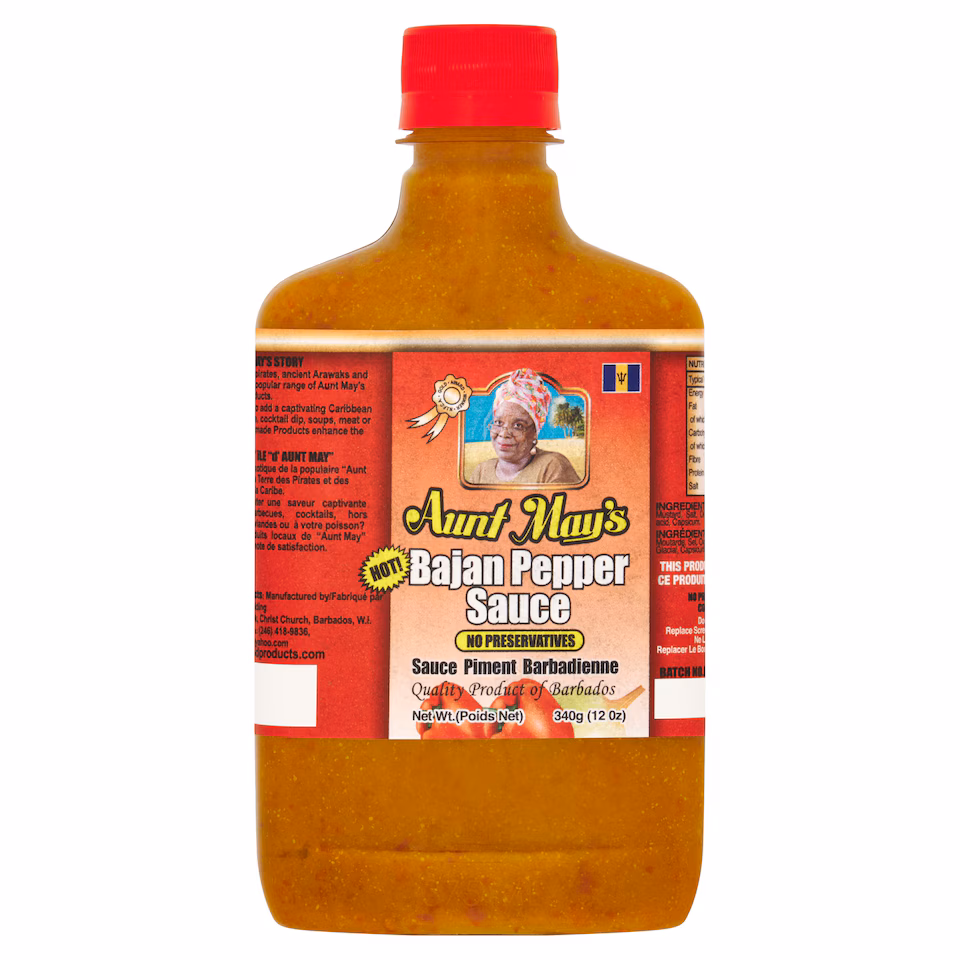Aunt May's Bajan Pepper Sauce 340G
