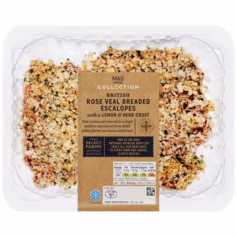 M&S British Rose Veal Breaded Escalopes
