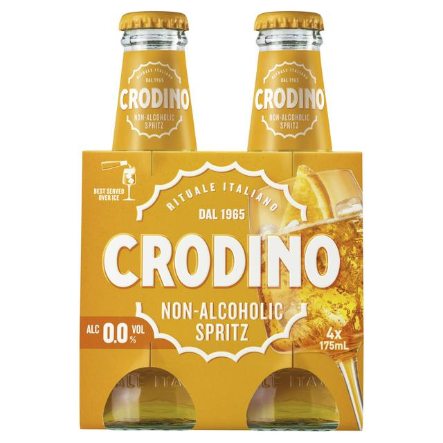 Crodino Nat 0.00% Alcohol Free x4 175ml