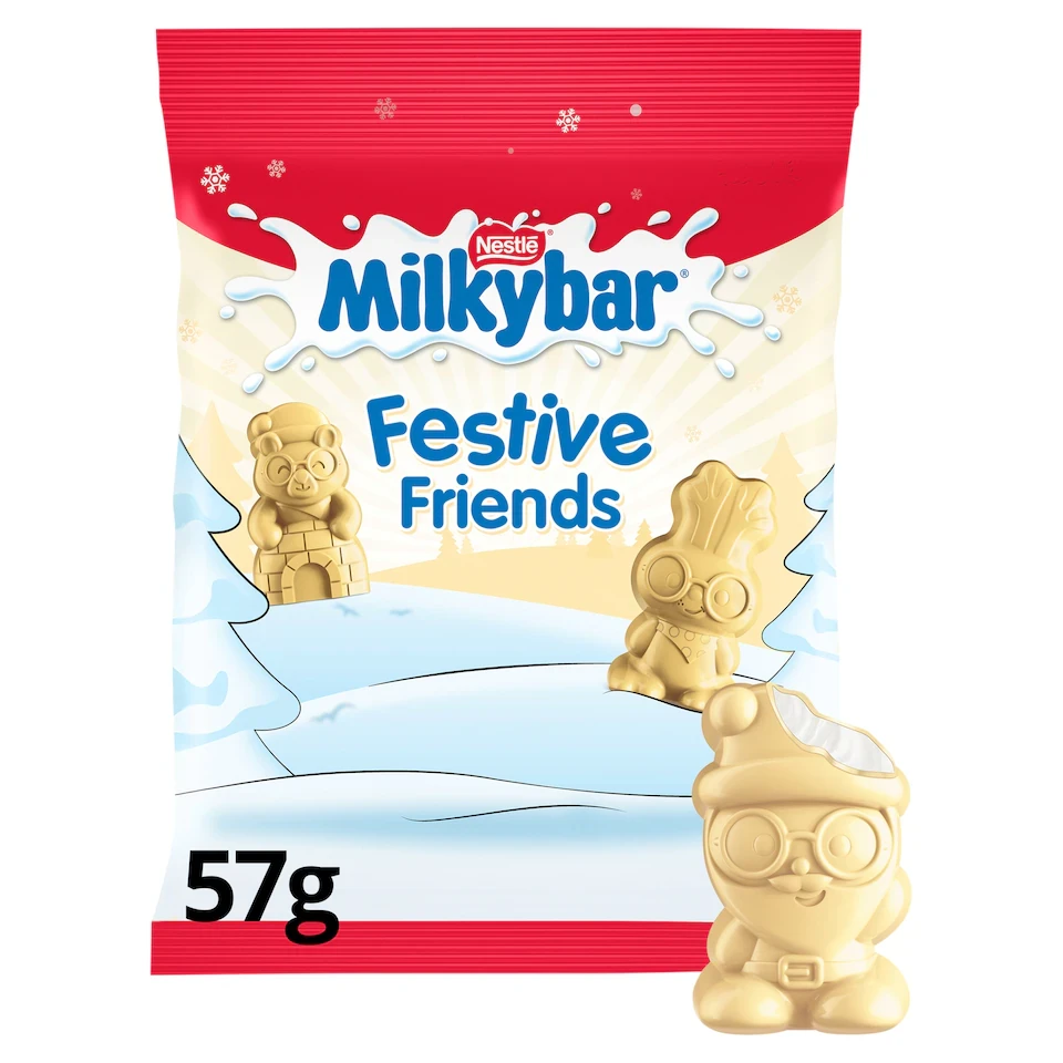 Milkybar White Chocolate Festive Friends Bag 57G