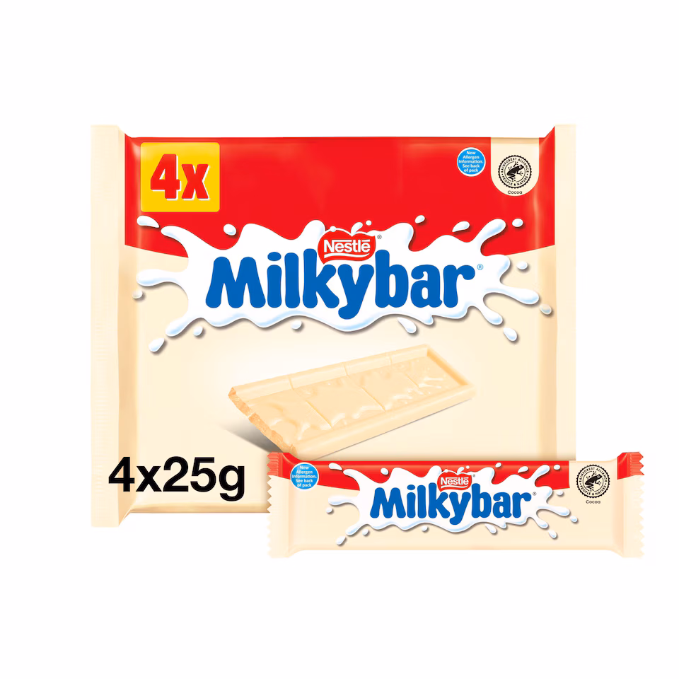 Milkybar White Medium Multipack 4 x 25g