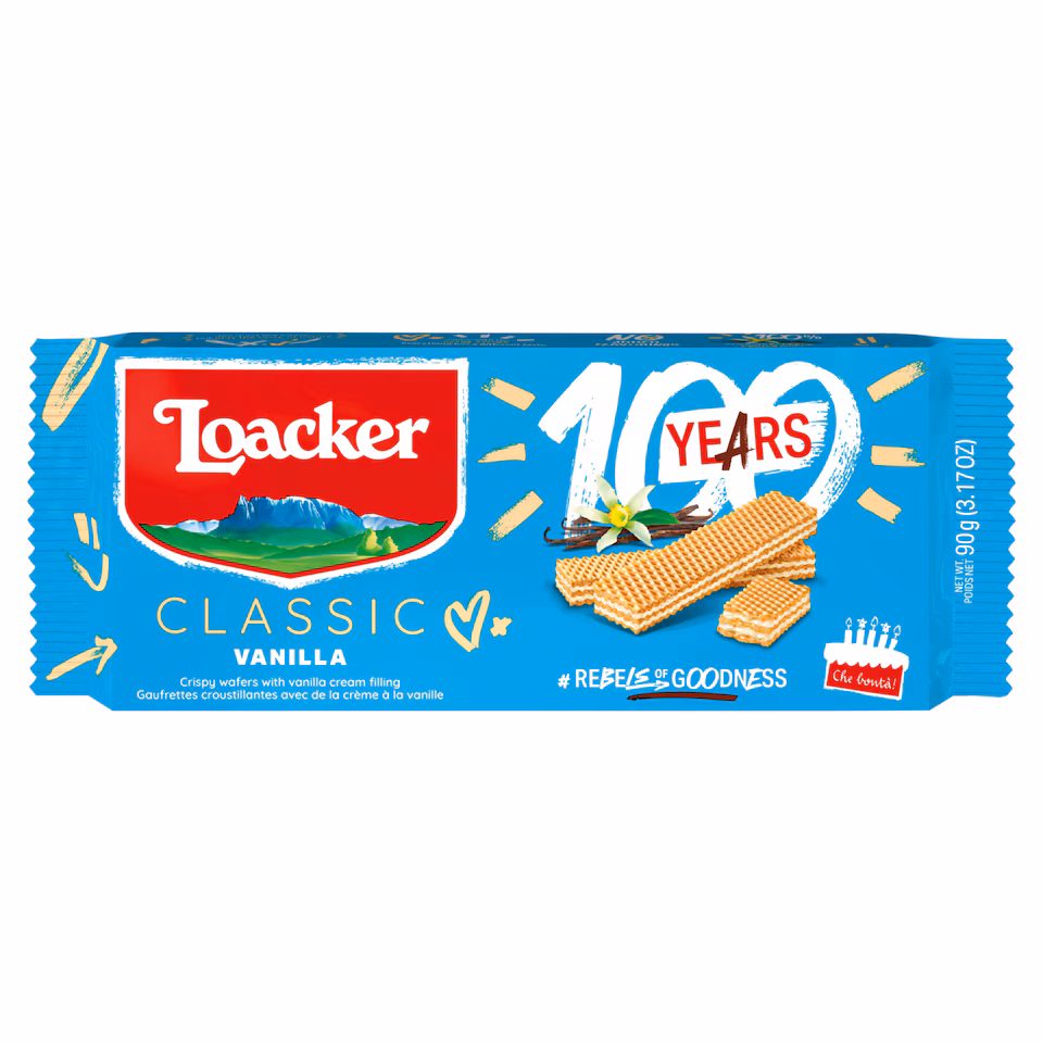Loacker Classic Vanilla Wafers 90G