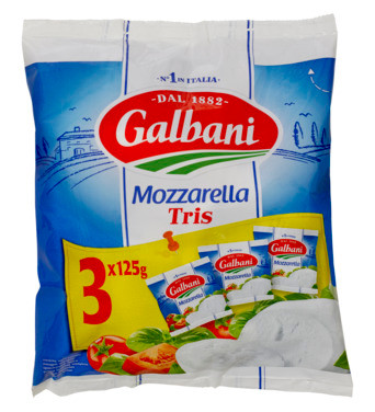 Mozzarella Tris 375g Galbani