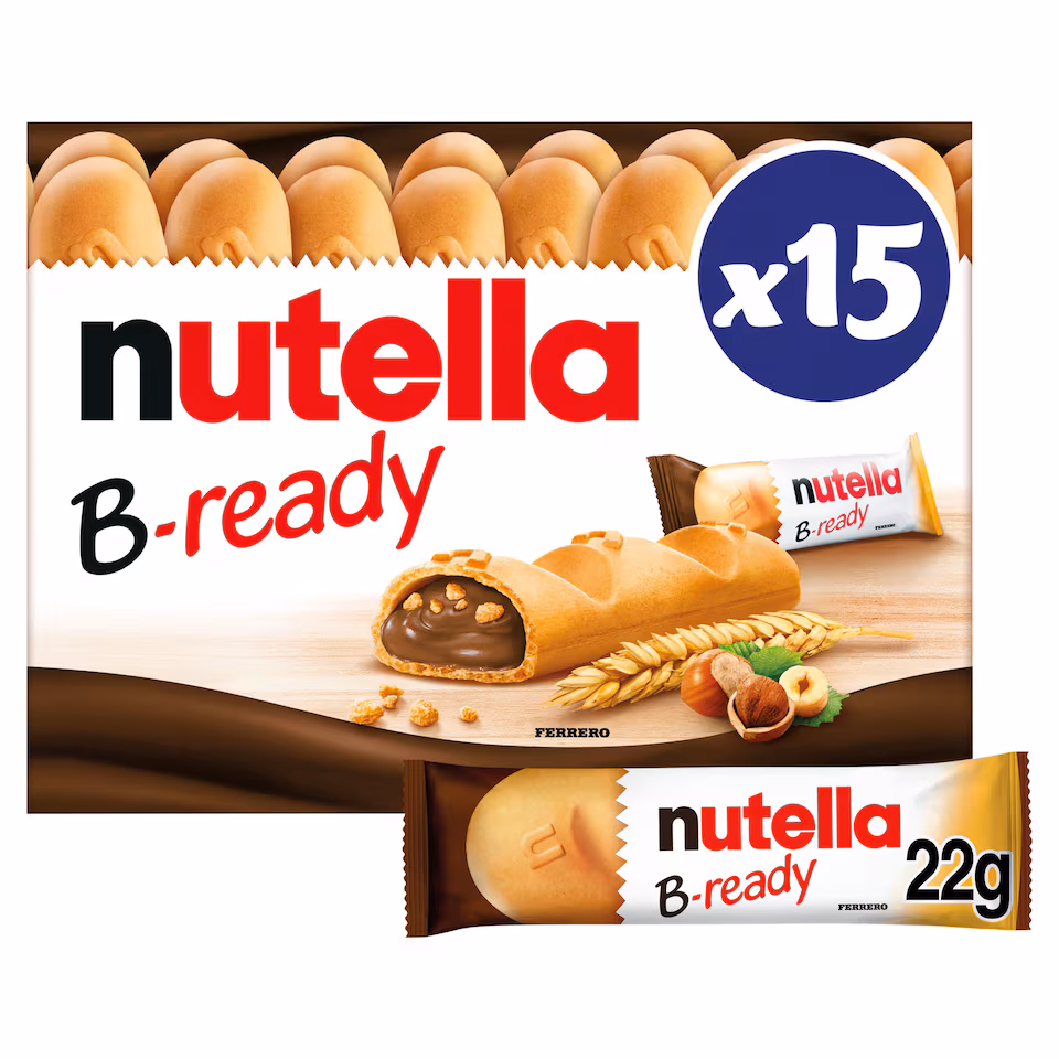 Nutella B-Ready Chocolate Wafers 15 X 22G