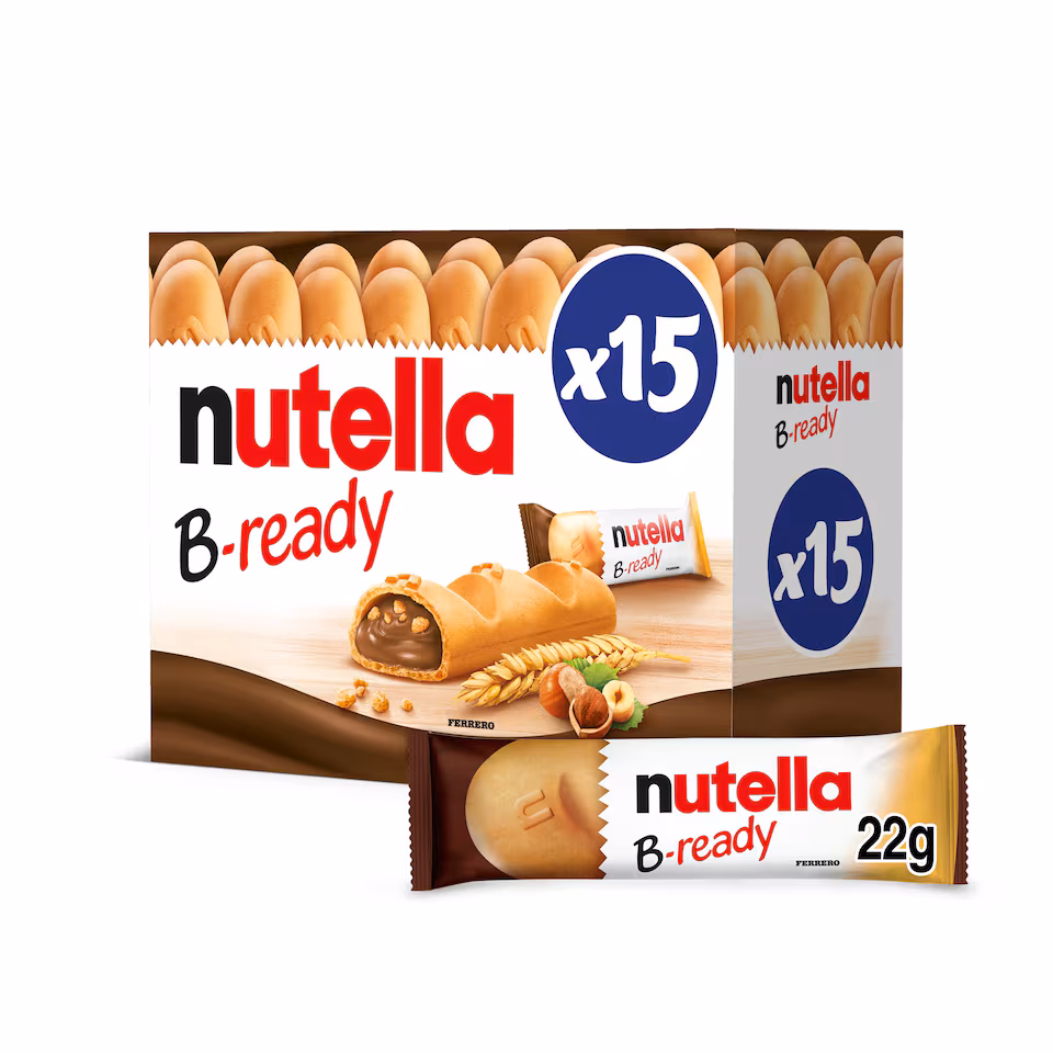 Nutella B-Ready Chocolate Wafers 15 X 22G