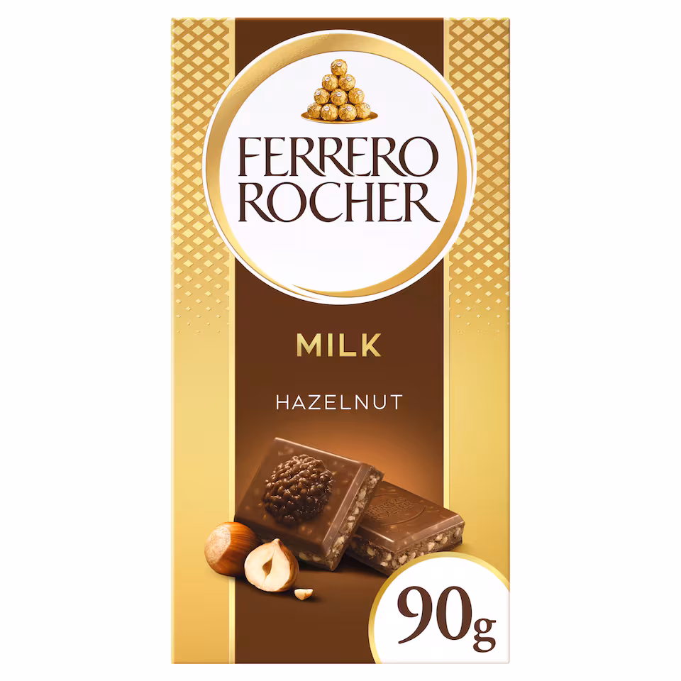 Ferrero Rocher Original Milk Chocolate Bar 90G
