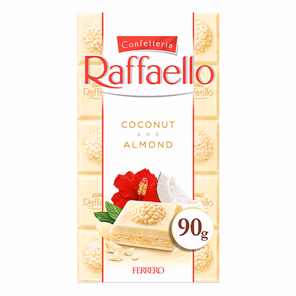 Ferrero Raffaello White Chocolate Bar 90g