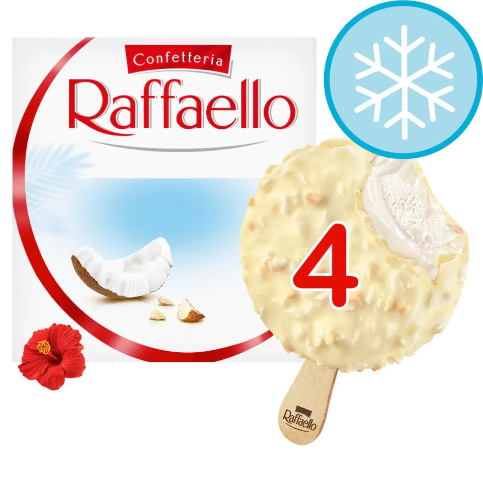 Ferrero Raffaello Ice Cream Sticks 4 X 70Ml