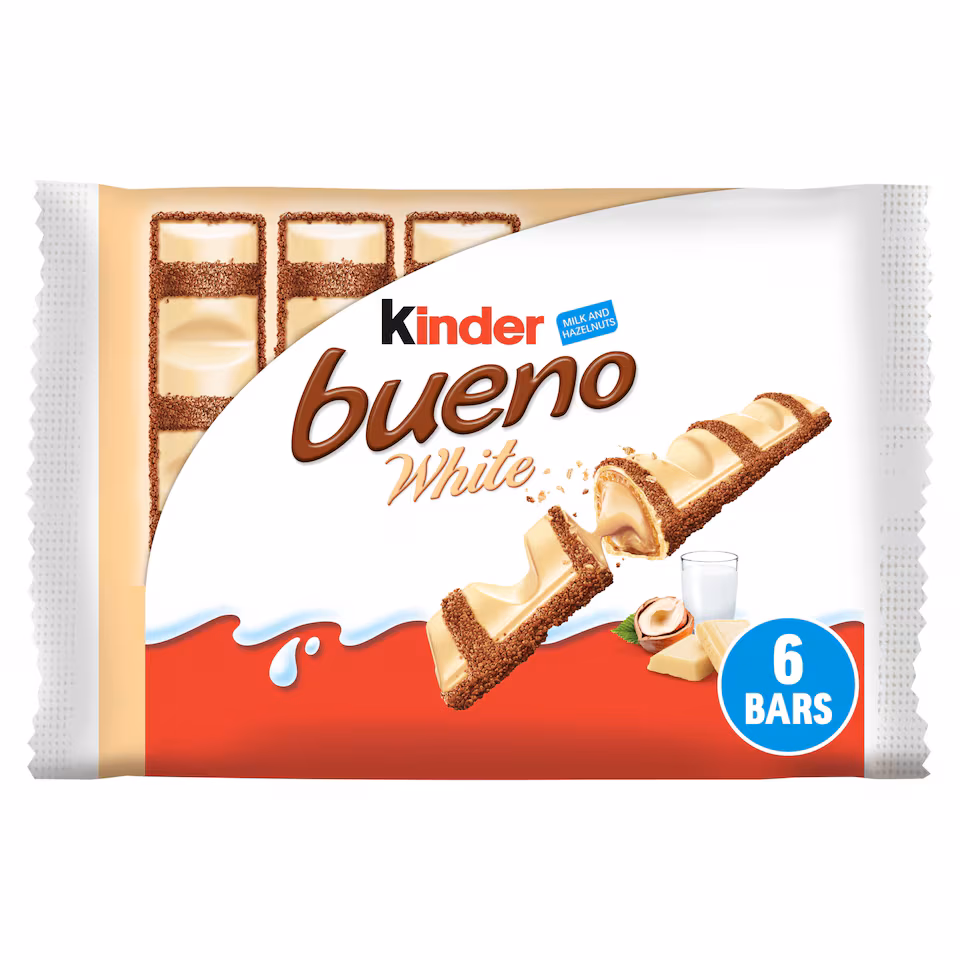 Kinder Bueno White Chocolate Bars Multipack 3 X 39g