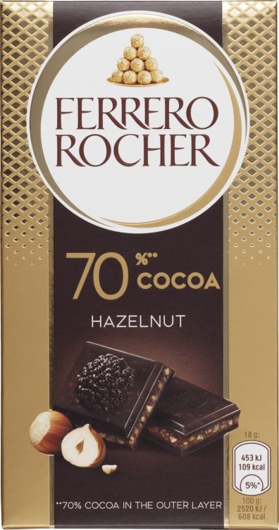 Ferrero Rocher Tablet Dark 90g