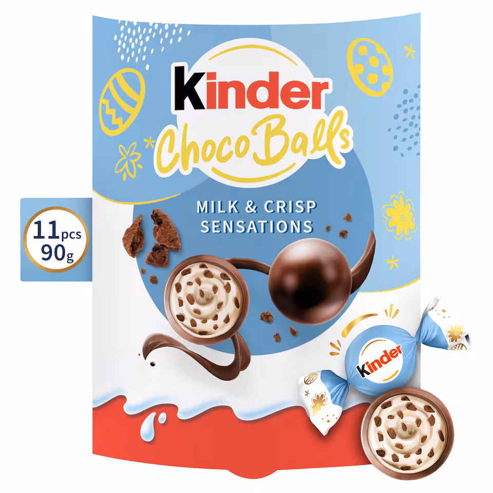 Kinder Choco Balls Milk & Crisp Sensations 11 Pieces 90g