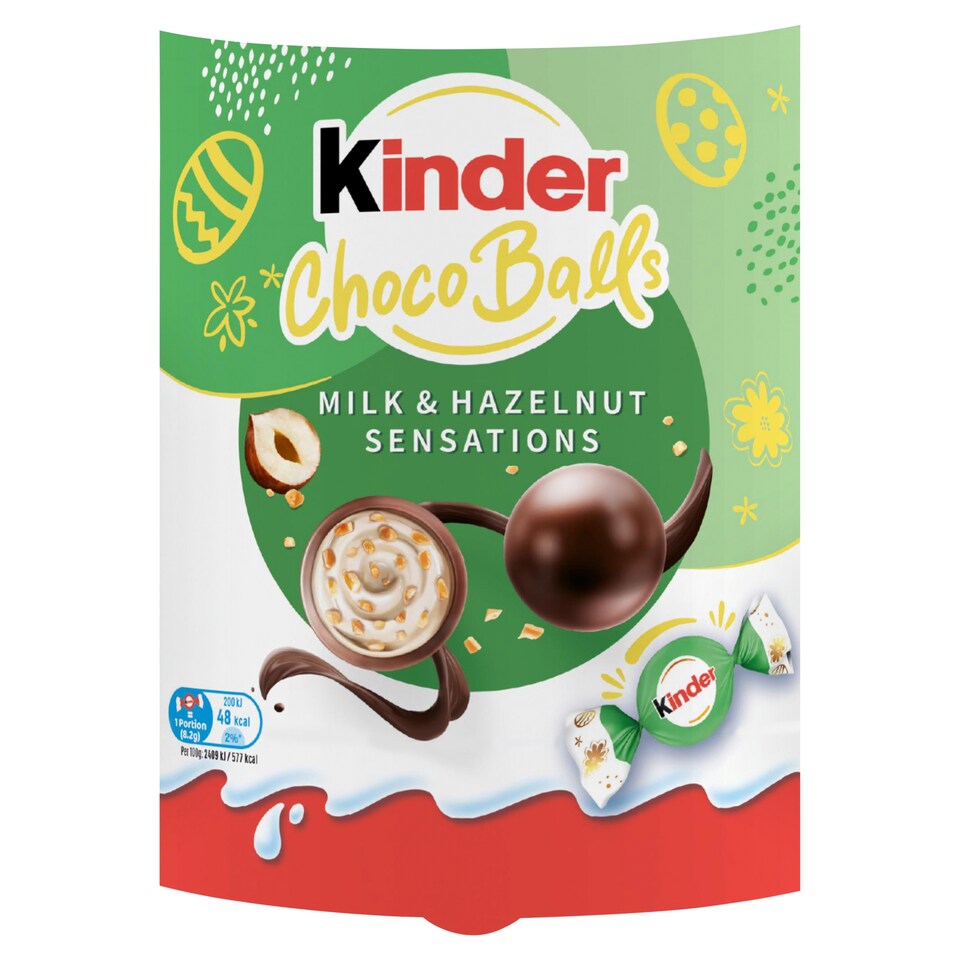 Kinder Choco Balls Milk & Hazelnut Sensation 11 Pieces 90g