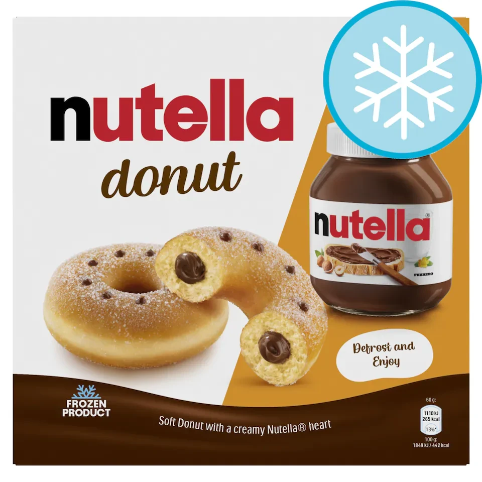 Nutella Chocolate & Hazelnut Frozen Ring Donut 4 Pieces 240g