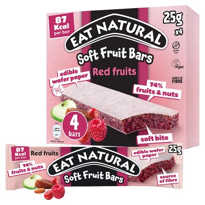 Eat Natural Soft Red Berry Fruit & Nut Snack Bars Multipack