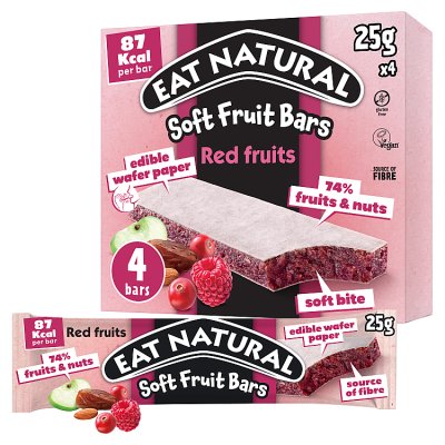 Eat Natural Soft Red Berry Fruit & Nut Snack Bars Multipack
