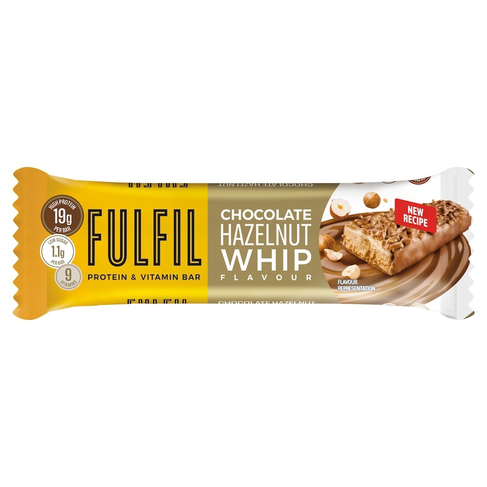 Fulfil Chocolate Hazelnut Whip Flavour Protein & Vitamin Bar 55g