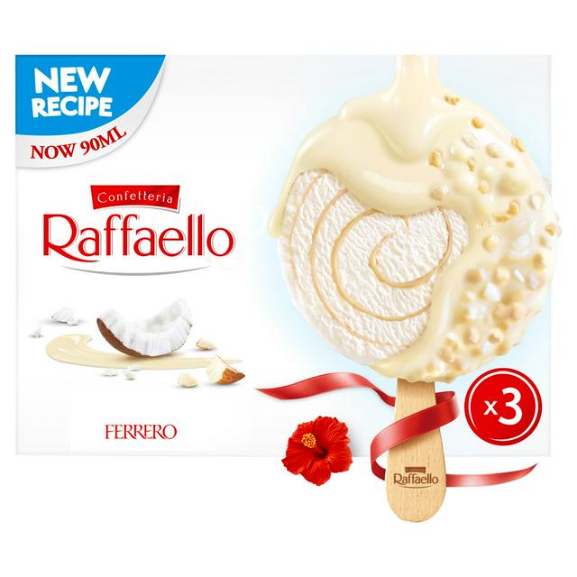 Raffaello 3 x 90ml Ice Cream Sticks