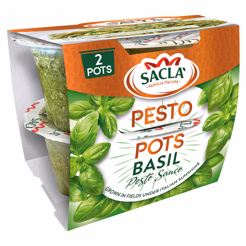 Sacla Basil Pesto Pots 90g