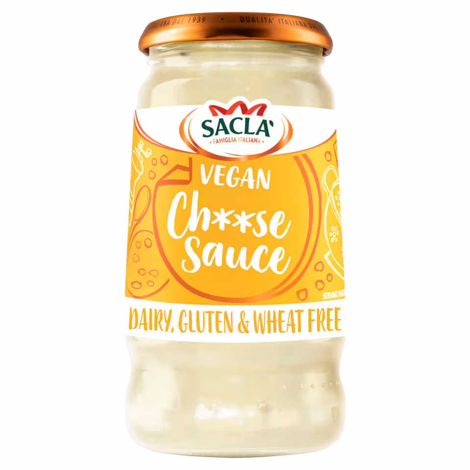 Sacla Vegan Cheese Flavoured White Sauce With Soya 350G