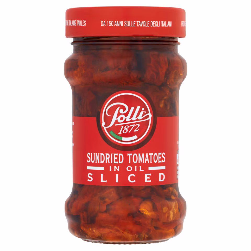 Polli Sliced Sundried Tomatoes in Oil 190g