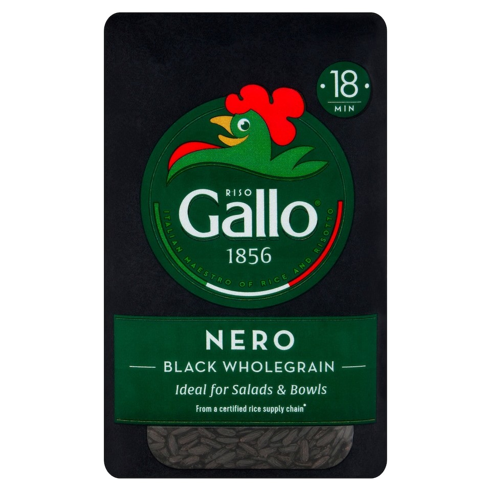 RISO GALLO Nero Black Wholegrain Rice 500G