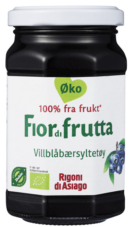 Blåbærmarmelade Økologisk 250g Rigoni Di Asiago