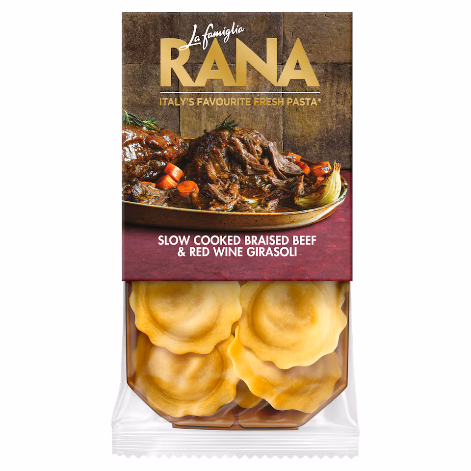 La Famiglia Rana Slow Cooked Braised Beef & Red Wine Girasoli 250g