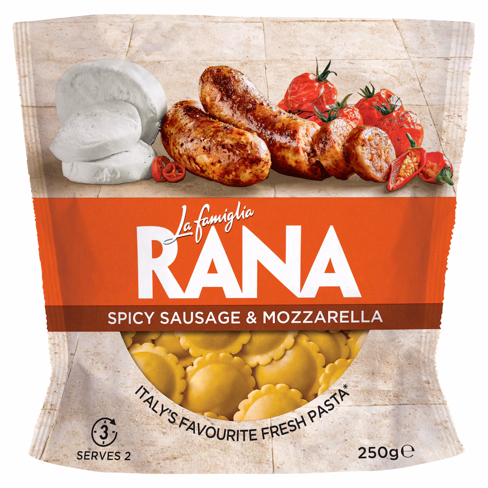 La Famiglia Rana Spicy Sausage & Mozzarella Fiore 250g