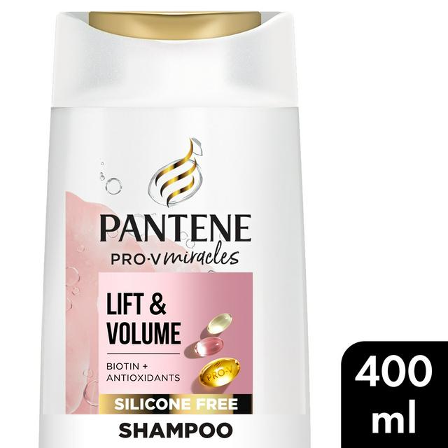 Pantene Pro-V Lift & Volume Silicone Free Shampoo with Biotin & Rose Water 400ml