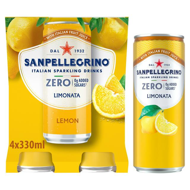 San Pellegrino Zero Lemon 4 x 330ml
