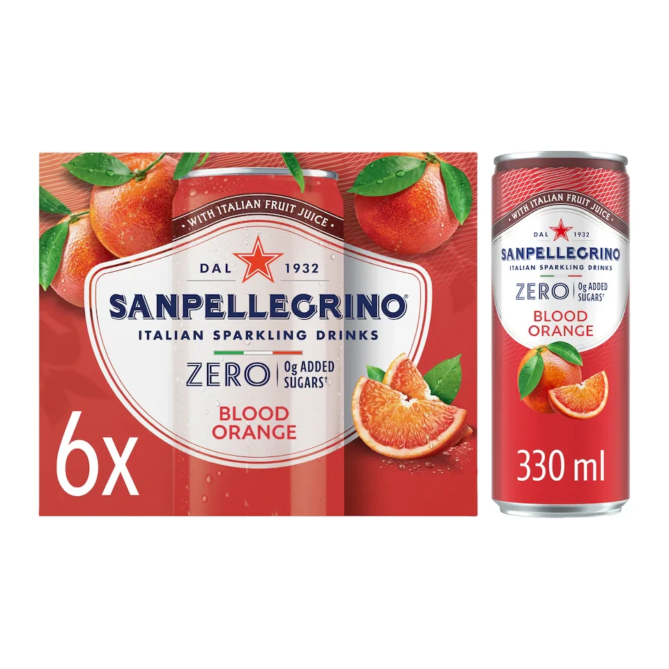 San Pellegrino Sparkling Zero Blood Orange 6x330ml