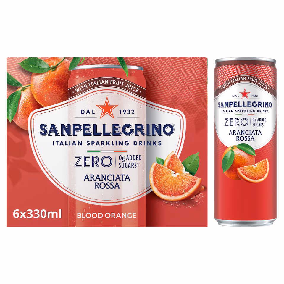 San Pellegrino Sparkling Zero Blood Orange 6x330ml