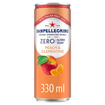 San Pellegrino Sparkling Peach & Clementine Can