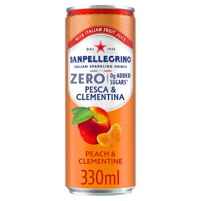 San Pellegrino Sparkling Peach & Clementine Can