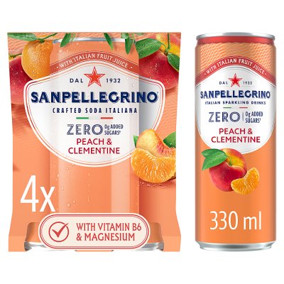 San Pellegrino Zero Peach & Clement